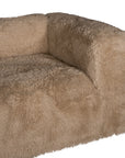 Harlow Sofa | Three Seater | Fur Luxe | Toffee Uniqwa Collections