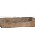 Harlow Sofa | Three Seater | Fur Luxe | Toffee Uniqwa Collections