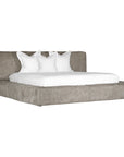 Harlow Bed | Buffalo Leather | Earthy Grey Uniqwa Collections