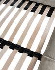 Harlow Bed | Buffalo Leather | Earthy Grey Uniqwa Collections