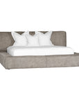 Harlow Bed | Buffalo Leather | Earthy Grey Uniqwa Collections
