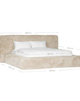 Harlow Bed | Fur Luxe King Uniqwa Collections