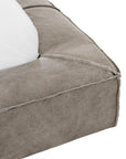 Harlow Bed | Buffalo Leather | Earthy Grey Uniqwa Collections