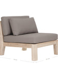 Harper Armless Sofa | One Seater Uniqwa Collections