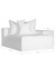 Hendrix Modular Sofa | Low Rider Arm | Chaise Right Module Uniqwa Collections