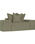 Hendrix Modular Sofa | Low Rider Arm | Double Arm Module Classic Stitching Bay Leaf Uniqwa Collections