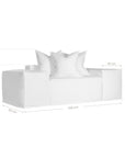 Hendrix Modular Sofa | Low Rider Arm | Double Arm Module Uniqwa Collections