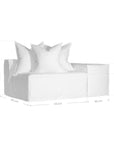 Hendrix Modular Sofa | Low Rider Arm | Right Arm Module Uniqwa Collections