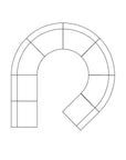 Hendrix Modular Sofa | Curve Module Uniqwa Collections