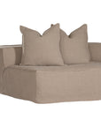 Hendrix Modular Sofa | Curve Module Oatmeal Uniqwa Collections