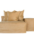 Hendrix Modular Sofa | Low Rider Arm | Tan Aniline Leather Uniqwa Collections