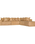 Hendrix Modular Sofa | Low Rider Arm | Tan Aniline Leather Uniqwa Collections