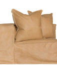 Hendrix Modular Sofa | Low Rider Arm | Tan Aniline Leather Uniqwa Collections