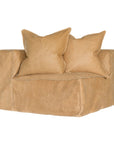 Hendrix Modular Sofa | Low Rider Arm | Tan Aniline Leather Corner Module Uniqwa Collections