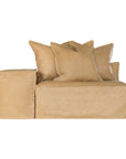 Hendrix Modular Sofa | Low Rider Arm | Tan Aniline Leather Uniqwa Collections