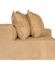 Hendrix Modular Sofa | Low Rider Arm | Tan Aniline Leather Uniqwa Collections