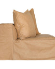 Hendrix Modular Sofa | Low Rider Arm | Tan Aniline Leather Uniqwa Collections