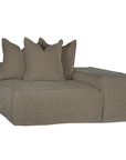 Hendrix Modular Sofa | Low Rider Long Arm | Right Chaise Module Bark Uniqwa Collections