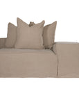 Hendrix Modular Sofa | Low Rider Long Arm | Right Chaise Module Oatmeal Uniqwa Collections