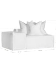 Hendrix Modular Sofa | Low Rider Arm | Left Arm Module Uniqwa Collections