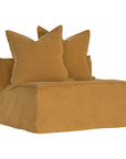 Hendrix Modular Sofa | Replacement Slipcover | Classic Stitching Ochre Single Seater Uniqwa Collections