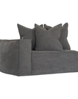 Hendrix Modular Sofa | Replacement Slipcover | Classic Stitching Charcoal One Seater Left Hand Arm Uniqwa Collections