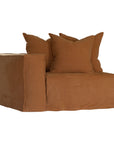 Hendrix Modular Sofa | Replacement Slipcover | Classic Stitching Clay One Seater Left Hand Arm Uniqwa Collections