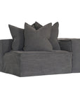 Hendrix Modular Sofa | Replacement Slipcover | Casual Stitching Charcoal Casual One Seater Right Hand Arm Uniqwa Collections