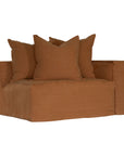 Hendrix Modular Sofa | Replacement Slipcover | Casual Stitching Clay Casual One Seater Right Hand Arm Uniqwa Collections