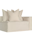 Hendrix Sofa | One Seater | Right Hand Arm Sand Classic Stitching Uniqwa Collections