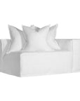 Hendrix Modular Sofa | Replacement Slipcover | Casual Stitching White Casual One Seater Right Hand Arm Uniqwa Collections