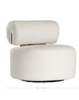 Iggy Swivel Occasional Chair | Glam Luxe Uniqwa Collections
