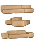Jimi Modular Leather Sofa Uniqwa Collections