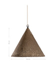 Khufu Pendant | Sculptural Composite | Tall | Dark Roast Uniqwa Collections