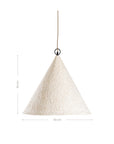 Khufu Pendant | Sculptural Composite | Tall | Light Roast Uniqwa Collections
