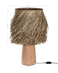 Kikili Table Lamp | Pandan Grass Shade Uniqwa Collections