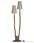 Kira Floor Lamp | Sculptural Composite | Dark Roast Uniqwa Collections