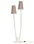 Kira Floor Lamp | Sculptural Composite | Light Roast Uniqwa Collections