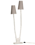 Kira Floor Lamp | Sculptural Composite | Light Roast Uniqwa Collections