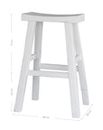 Kusina Barstool | Elm | White Uniqwa Collections