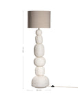 Lulah Floor Light | Sculptural Composite | Light Roast Uniqwa Collections