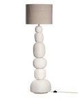 Lulah Floor Light | Sculptural Composite | Light Roast Base with Shade Uniqwa Collections