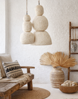 Lulah Pendant | Sculptural Composite | Light Roast Uniqwa Collections