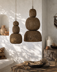 Lulah Pendant | Sculptural Composite | Dark Roast Uniqwa Collections