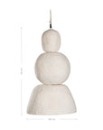 Lulah Pendant | Sculptural Composite | Light Roast Large Uniqwa Collections