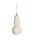 Lulah Pendant | Sculptural Composite | Light Roast Small Uniqwa Collections
