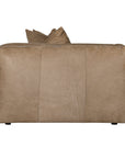 Malta Four Seater Sofa | Buffalo Leather | Enoki Brown Uniqwa Collections