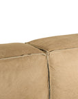 Malta Four Seater Sofa | Aniline Leather | Cashew Uniqwa Collections