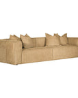 Malta Four Seater Sofa | Aniline Leather | Cashew Uniqwa Collections