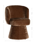 Malfi Swivel Chair | Bronze Uniqwa Collections